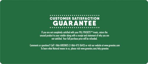 Greenies Pill Pockets for Dogs Capsule Size Natural Soft Dog Treats Chicken Flavor, 15.8 oz. Pack (60 Treats)