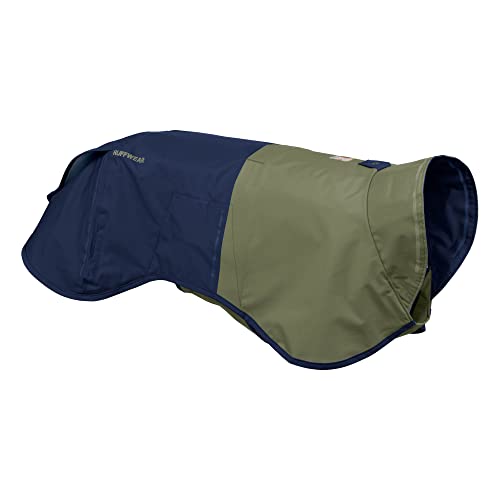 Ruffwear, Sun Shower Dog Raincoat, All-Weather Jacket, Waterproof, Windproof & Lightweight, Midnight Blue, Medium