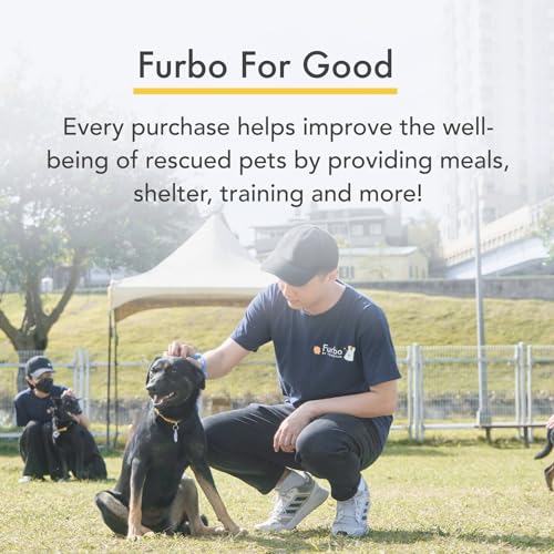 Furbo 360° Dog Camera + Dog Nanny w/Smart Alerts (Paid App Subscription Required): Home Emergency & Dog Safety Alerts | 360° Rotating Dog Tracking, Treat Toss, Night Vision, 2-Way Audio, Bark Alert